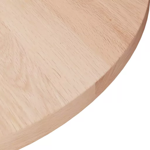 Kerek kezeletlen tömör tölgyfa asztallap Ø40 x 1,5 cm