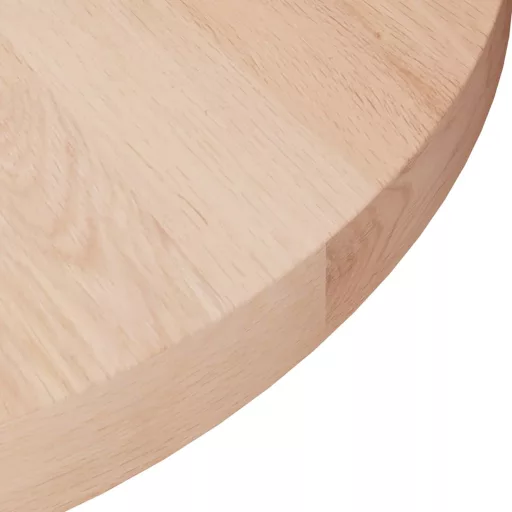 Kerek kezeletlen tömör tölgyfa asztallap Ø30 x 2,5 cm