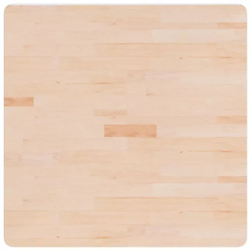 Kezeletlen tömör tölgyfa asztallap 80x80x1,5 cm