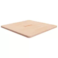 Kezeletlen tömör tölgyfa négyzet asztallap 70x70x2,5 cm