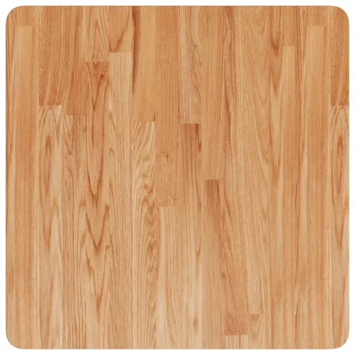 Világosbarna kezelt tömör tölgyfa négyzet asztallap 60x60x2,5cm