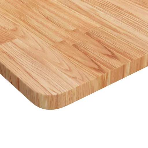 Világosbarna kezelt tömör tölgyfa négyzet asztallap 60x60x2,5cm