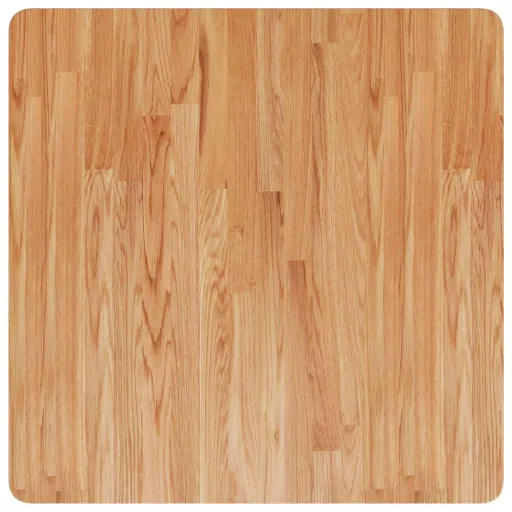Világosbarna kezelt tömör tölgyfa négyzet asztallap 70x70x2,5cm