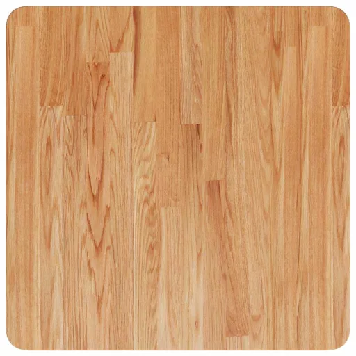 Világosbarna kezelt tömör tölgyfa négyzet asztallap 50x50x4 cm