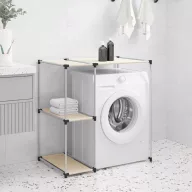   2 szintes krémszínű mosógép feletti tárolóállvány 87x55x90,5 cm