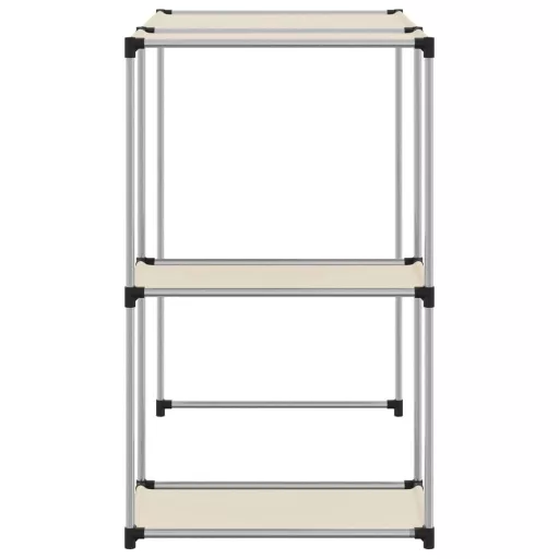 2 szintes krémszínű mosógép feletti tárolóállvány 87x55x90,5 cm