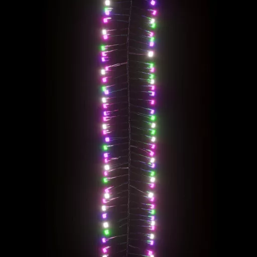 Színes pasztell fényű fürtös PVC LED-szalag 1000 LED-del