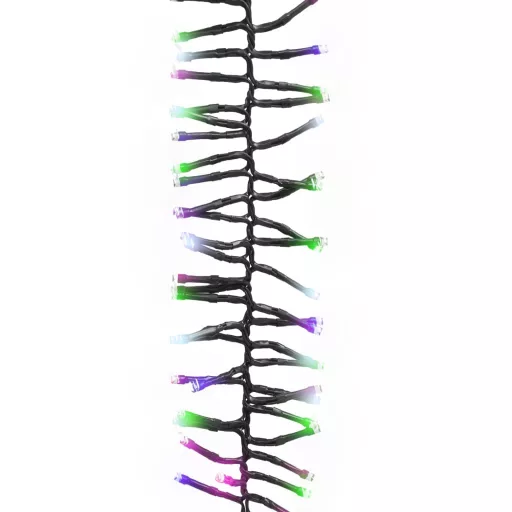 Színes pasztell fényű fürtös PVC LED-szalag 2000 LED-del