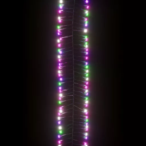 Színes pasztell fényű fürtös PVC LED-szalag 3000 LED-del