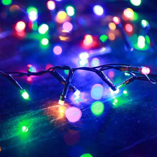 Színes fényű kompakt PVC LED-szalag 1000 LED-del 10 m