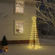   Kúp alakú karácsonyfa 108 meleg fehér LED-del 70 x 180 cm