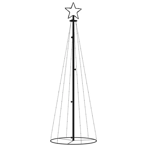 Kúp alakú karácsonyfa 108 meleg fehér LED-del 70 x 180 cm