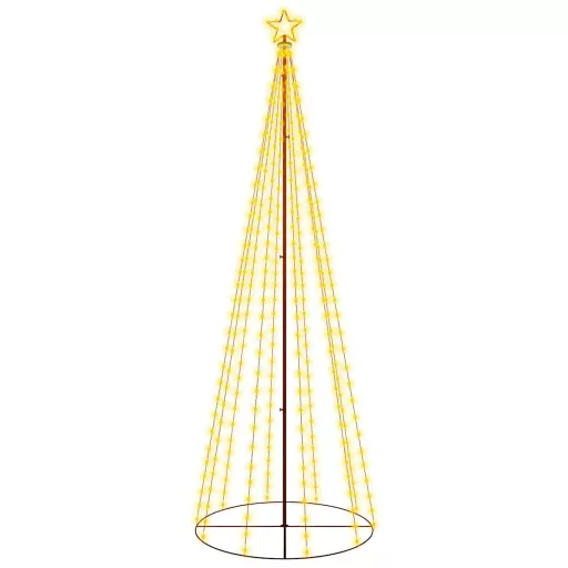 Kúp alakú karácsonyfa 310 meleg fehér LED-del 100 x 300 cm