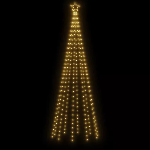 Kúp alakú karácsonyfa 310 meleg fehér LED-del 100 x 300 cm