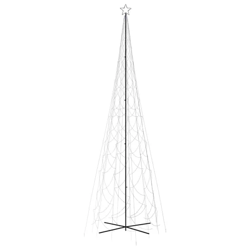 Kúp alakú karácsonyfa 3000 kék LED-del 230 x 800 cm