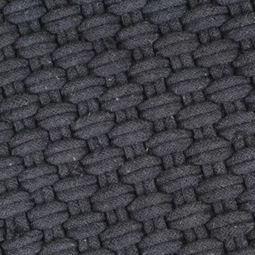 Négyszögletes antracit pamut szőnyeg 160x230 cm