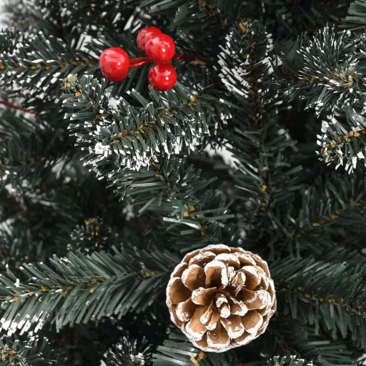 Zöld PVC műkarácsonyfa állvánnyal 150 cm