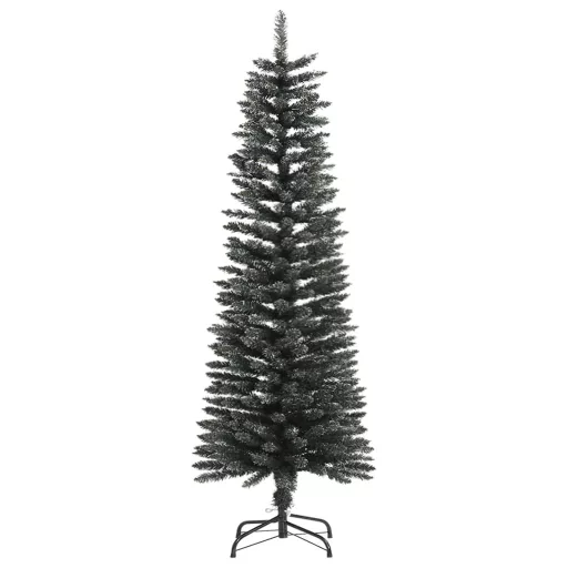 Zöld PVC vékony műkarácsonyfa állvánnyal 120 cm