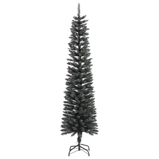Zöld PVC vékony műkarácsonyfa állvánnyal 210 cm