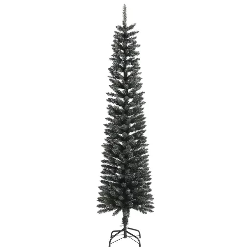Zöld PVC vékony műkarácsonyfa állvánnyal 240 cm