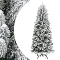 PVC és polietilén műkarácsonyfa pelyhes hóval 150 cm