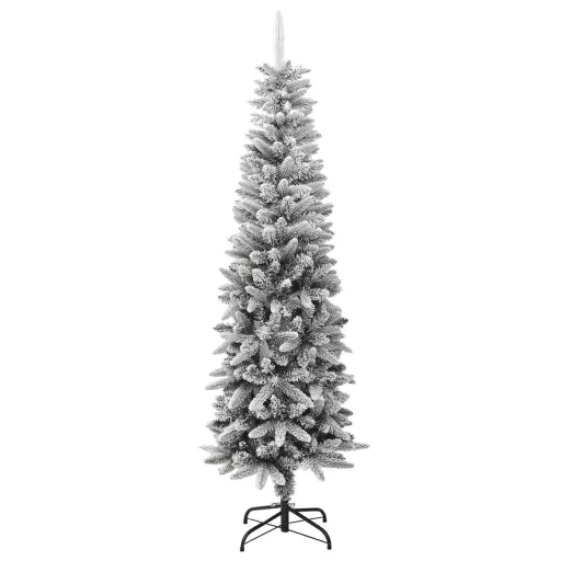 PVC és polietilén műkarácsonyfa pelyhes hóval 180 cm