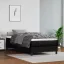 Fekete műbőr zsebrugós ágymatrac közepes keménységű 80 x 200 x 20 cm