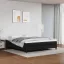 Fekete műbőr zsebrugós ágymatrac közepes keménységű 160x200x20 cm