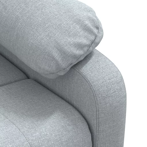 Világosszürke szövet dönthető fotel
