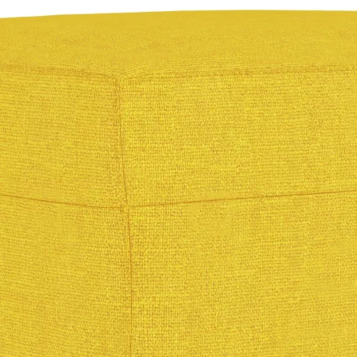 Világossárga szövet lábzsámoly 70x55x41 cm