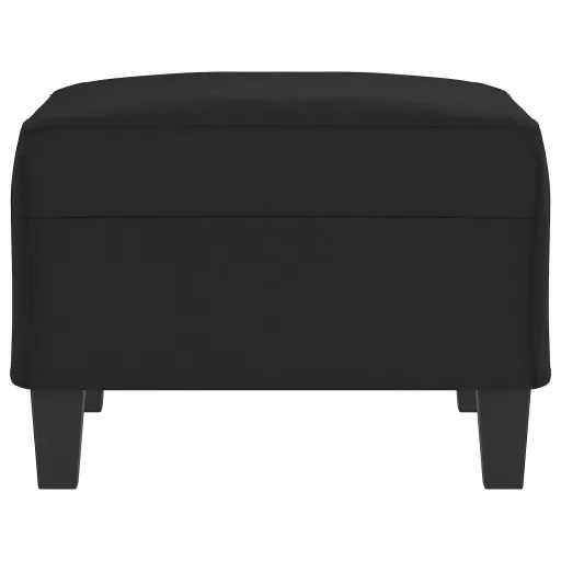 Fekete mikroszálas szövet lábzsámoly 70 x 55 x 41 cm