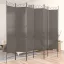 6 paneles antracitszürke szövet térelválasztó 240x200 cm