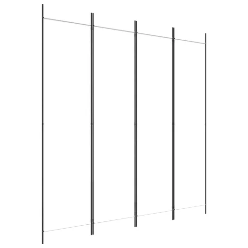 4 paneles fehér szövet térelválasztó 200 x 200 cm