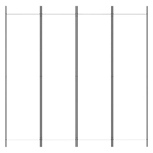 4 paneles fehér szövet térelválasztó 200 x 200 cm