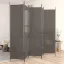 5 paneles antracitszürke szövet térelválasztó 250x200 cm
