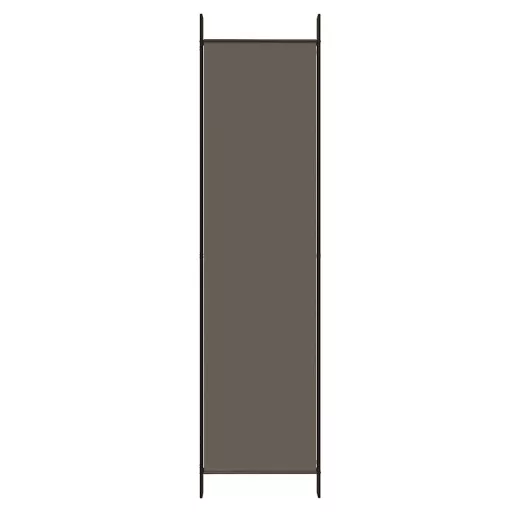 6 paneles antracitszürke szövet térelválasztó 300x200 cm