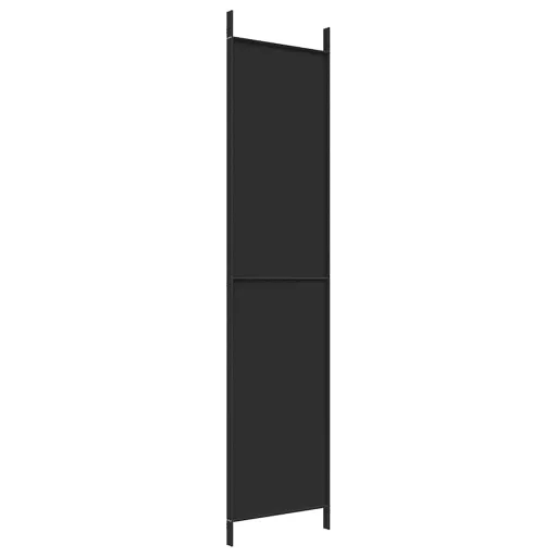 3 paneles fekete szövet térelválasztó 150x220 cm