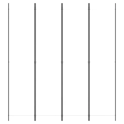 4 paneles fehér szövet térelválasztó 200x220 cm
