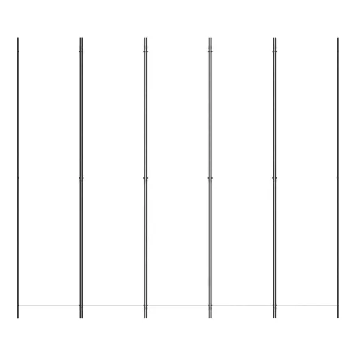 Fehér 5 paneles paraván 250x220 cm szövet