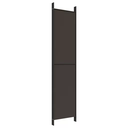 5 paneles barna szövet paraván 250 x 220 cm