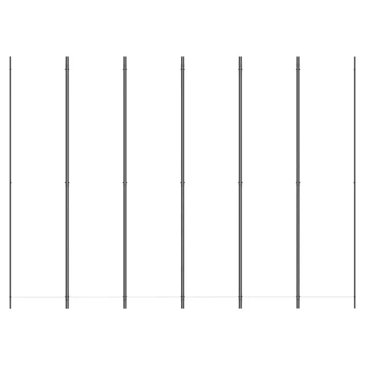 6 paneles fehér szövet térelválasztó 250 x 220 cm