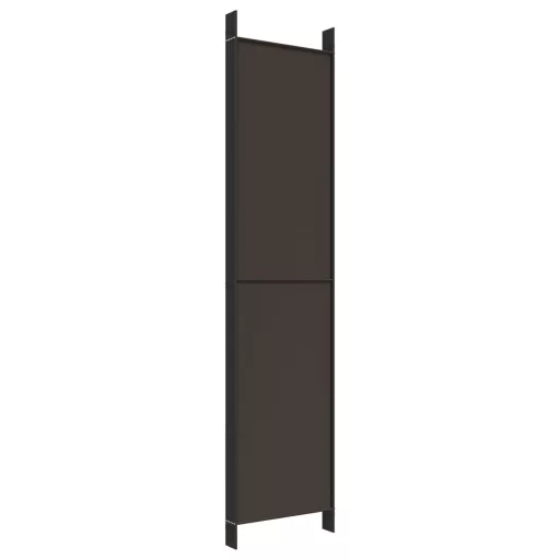 6 paneles barna szövet paraván 300 x 220 cm