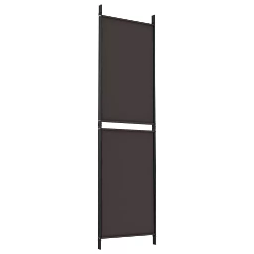 3 paneles barna szövet paraván 150 x 180 cm