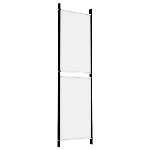 4 paneles fehér szövet térelválasztó 200x180 cm