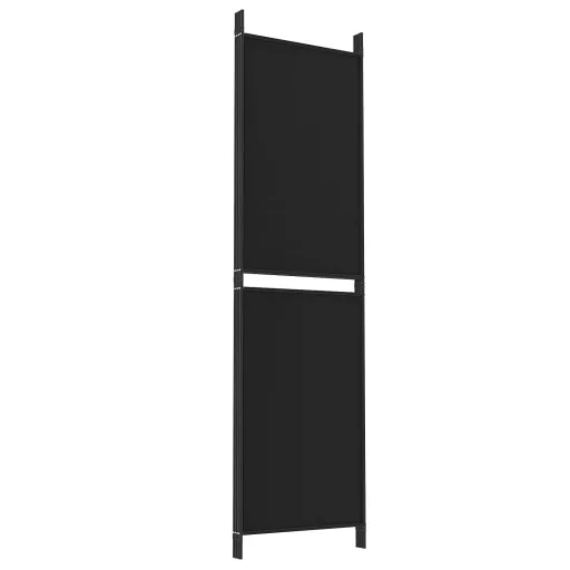 4 paneles fekete szövet térelválasztó 200 x 180 cm
