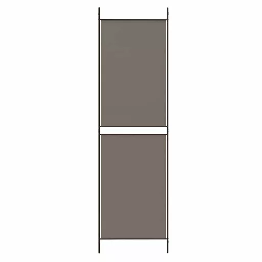 5 paneles antracitszürke szövet térelválasztó 250x180 cm