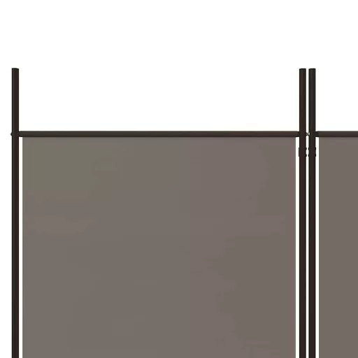 5 paneles antracitszürke szövet térelválasztó 250x180 cm
