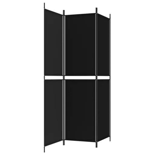 3 paneles fekete szövet térelválasztó 150 x 200 cm