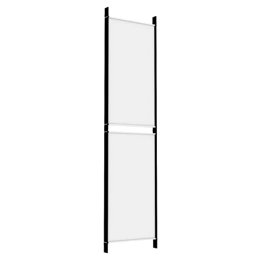 4 paneles fehér szövet térelválasztó 200 x 200 cm