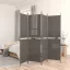 4 paneles antracitszürke szövet térelválasztó 200x200 cm
